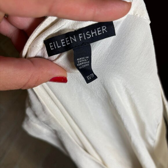 Eileen Fisher‎ 100% Silk Sleeveless Boat Neck Tunic Size XS/TP - Picture 5 of 11